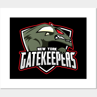 New York Gatekeepers (Black Print) Posters and Art